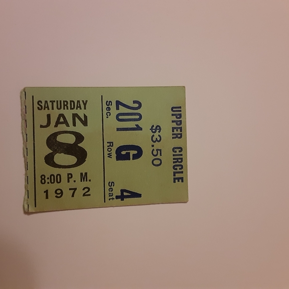 Vintage 1-08-1972 St. Louis Blues Hockey Ticket Stub Phil Esposito Goal Fair Con - Picture 2 of 3